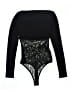 Naked Wardrobe Black Bodysuit Size S - photo 2