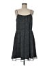 Ann Taylor LOFT 100% Polyester Polka Dots Gray Casual Dress Size M - photo 1