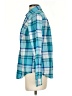 St. John's Bay Plaid Teal Long Sleeve Button-Down Shirt Size S - photo 5