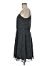 Ann Taylor LOFT 100% Polyester Polka Dots Gray Casual Dress Size M - photo 5