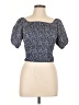 Style House Blue Short Sleeve Top Size L - photo 1