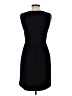 J.Crew 100% Polyester Solid Black Casual Dress Size 6 - photo 2