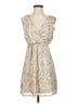 Express 100% Polyester Paisley Ivory Cocktail Dress Size XS - photo 1