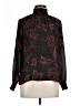 H&M Conscious 100% Polyester Floral Black Long Sleeve Blouse Size 10 - photo 1