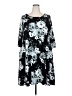 PIPHANY Print Black Casual Dress Size 2X - photo 1