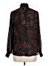 H&M Conscious 100% Polyester Floral Black Long Sleeve Blouse Size 10 - photo 2