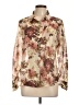 Bailey 44 Floral Tan Long Sleeve Blouse Size L - photo 1