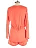 BCBGMAXAZRIA 100% Polyester Solid Orange Romper Size S - photo 2