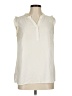 Talbots 100% Polyester Ivory Sleeveless Blouse Size M - photo 1