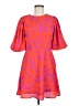 TCEC 100% Polyester Hearts Orange Cocktail Dress Size M - photo 1