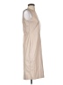 Ann Taylor 100% Polyester Solid Tan Casual Dress Size 2 - photo 4
