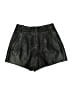 Veda 100% Polyester Metallic Black Shorts Size P (petite) - photo 1