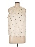 Ann Taylor LOFT Ivory Sleeveless Blouse Size L - photo 1
