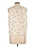 Ann Taylor LOFT Ivory Sleeveless Blouse Size L - photo 2