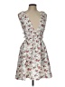 Shein 100% Polyester Floral White Cocktail Dress Size L - photo 1
