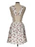 Shein 100% Polyester Floral White Cocktail Dress Size L - photo 2