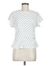 MELLODAY White Short Sleeve Blouse Size M - photo 1