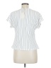 MELLODAY White Short Sleeve Blouse Size M - photo 2
