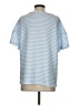 Shein Stripes Blue Short Sleeve T-Shirt Size S - photo 2