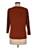 Tahari Brown 3/4 Sleeve Top Size M - photo 2