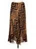 Ruby Rd. 100% Polyester Print Brown Casual Skirt Size 10 - photo 1