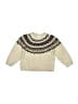 Zara Chevron-herringbone Ivory Pullover Sweater Size 9-12 mo - photo 1
