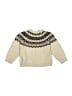 Zara Chevron-herringbone Ivory Pullover Sweater Size 9-12 mo - photo 2