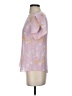 Joie 100% Silk Pink Short Sleeve Silk Top Size XS - photo 5