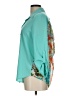 Iz Byer 100% Polyester Teal 3/4 Sleeve Blouse Size L - photo 5