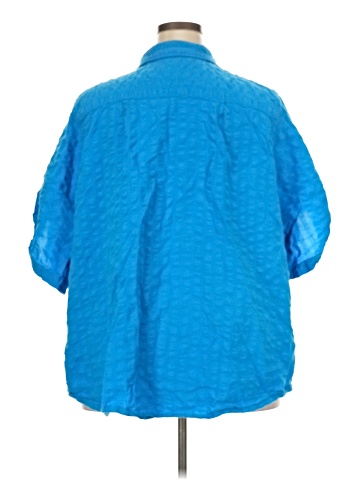 Woman Within 3/4 Sleeve Button-Down Shirt (view 2)