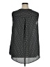 Terra & Sky 100% Polyester Black Sleeveless Blouse Size 1X - photo 2