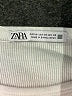 Zara 100% Cotton Solid White Ivory Short Sleeve Turtleneck Size XS - photo 7