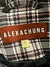 ALEXACHUNG Plaid Multi Color Gray Blazer Size 6 - photo 6