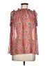 Gap 100% Polyester Paisley Pink Sleeveless Blouse Size M - photo 1