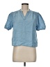Levi's 100% Lyocell Blue Short Sleeve Blouse Size M - photo 1