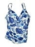 Nicole Miller Studio Print Blue Swimsuit Top Size 3X - photo 1