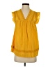 Neiman Marcus 100% Cotton Yellow Sleeveless Blouse Size S - photo 1