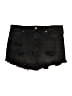 Eunina Hearts Black Denim Shorts Size L - photo 1
