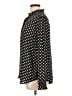 Ann Taylor LOFT 100% Polyester Polka Dots Black Long Sleeve Blouse Size L - photo 5