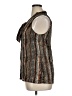 AGB 100% Polyester Brown Sleeveless Blouse Size XL - photo 5