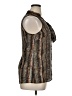 AGB 100% Polyester Brown Sleeveless Blouse Size XL - photo 4