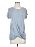 St. Tropez West Gray Short Sleeve Top Size XS - photo 1