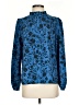 Shein 100% Polyester Blue Long Sleeve Blouse Size 4 - photo 1
