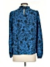 Shein 100% Polyester Blue Long Sleeve Blouse Size 4 - photo 2