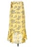 Max Studio 100% Polyester Floral Yellow Casual Skirt Size S - photo 2