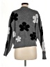 NANETTE Nanette Lepore Floral Gray Pullover Sweater Size M - photo 2
