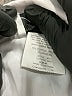 N Touch White 3/4 Sleeve Button-Down Shirt Size M - photo 8