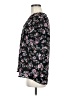 Maurices 100% Polyester Floral Black Short Sleeve Blouse Size M - photo 5