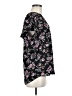 Maurices 100% Polyester Floral Black Short Sleeve Blouse Size M - photo 4