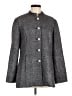 Chico's 100% Polyester Tweed Gray Coat Size Med (1) - photo 1